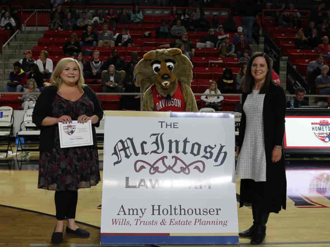 Stacy Phillips with Sign